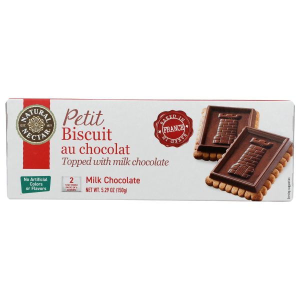 NATURAL NECTAR: Milk Chocolate Petit Biscuit, 5.29 oz