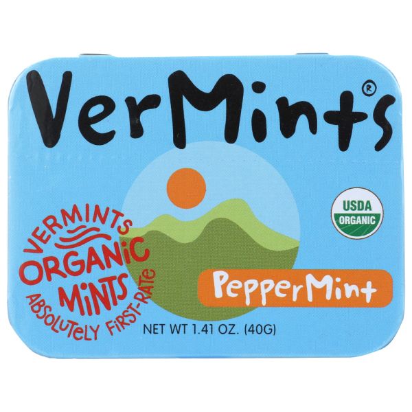 VERMINTS: All Natural Breath Mint Peppermint, 1.41 oz