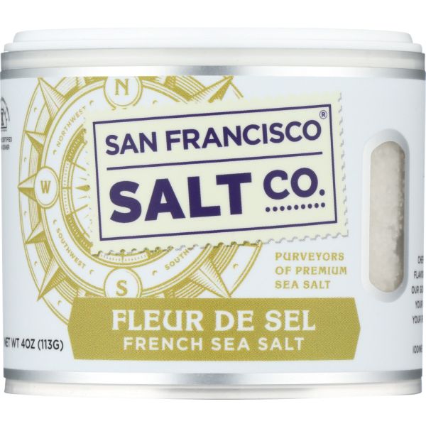 SAN FRANCISCO SALT CO: Sea Salt Fleur de Sel, 4 oz