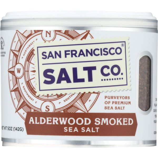 SAN FRANCISCO SALT CO: Sea Salt Alderwood Smoked, 5 oz