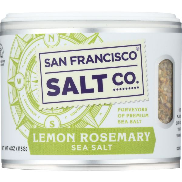 SAN FRANCISCO SALT CO: Sea Salt Lemon Rosemary, 4 oz