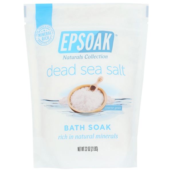 EPSOAK: Dead Sea Salt Coarse Bath Soak, 2 lb