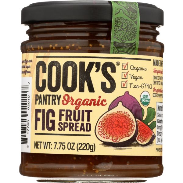 COOKS PANTRY: Organic Fig Fruit Spread, 7.75 oz