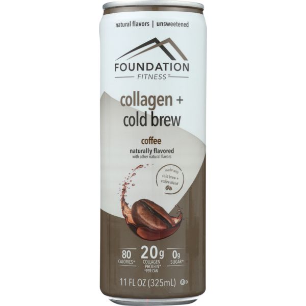 FOUNDATION FITNESS: Collagen + Cold Brew Coffee, 11 fl oz