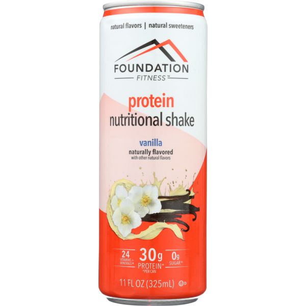 FOUNDATION FITNESS: Vanilla Protein Shake, 11 fl oz