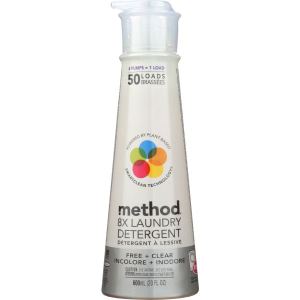 METHOD HOME CARE: Free and Clear Laundry Detergent, 20 oz