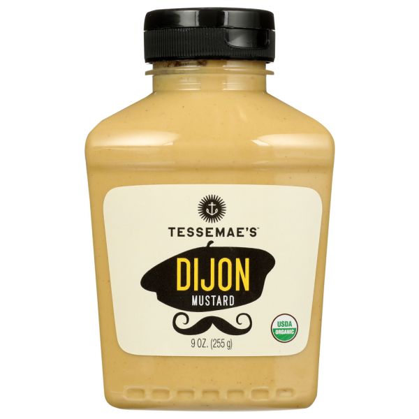TESSEMAES: Mustard Dijon Org, 9 oz