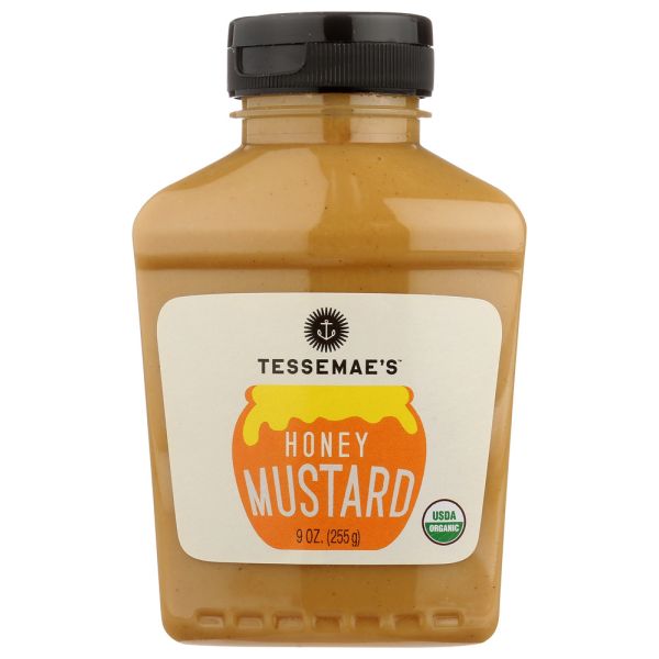 TESSEMAES: Mustard Organic Honey Sqz, 9 oz