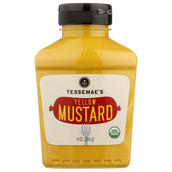 TESSEMAES: Mustard Yellw Organic Sqz, 9 oz