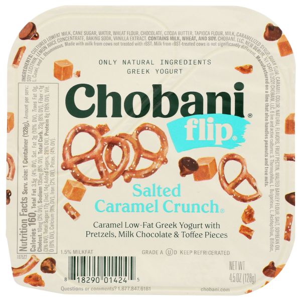 CHOBANI: Yogurt Salted Caramel Crunch, 5.3 oz