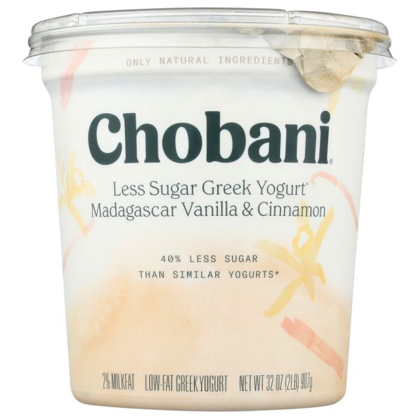 CHOBANI: Madagascar Vanilla Cinnamon Yogurt, 32 oz