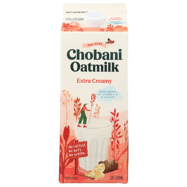 CHOBANI: Milk Oat Plain Extra Creamy, 52 fo