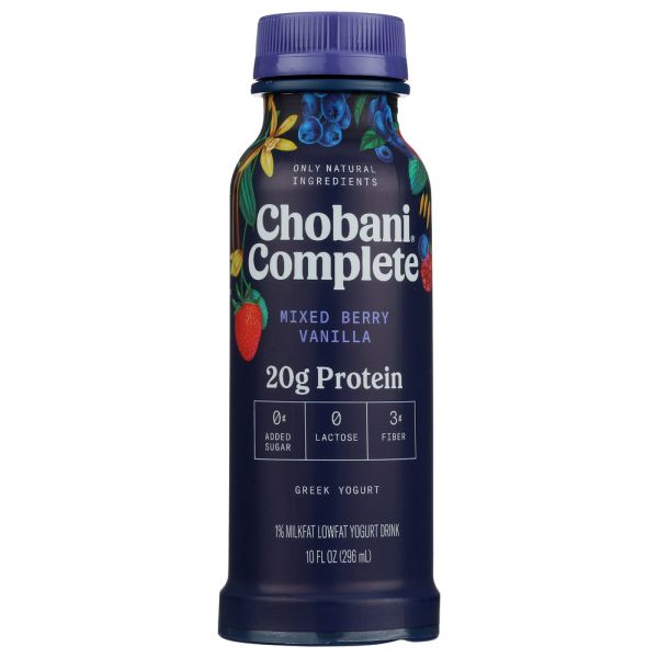 CHOBANI: Complete Mixed Berry Vanilla Drink, 10 oz