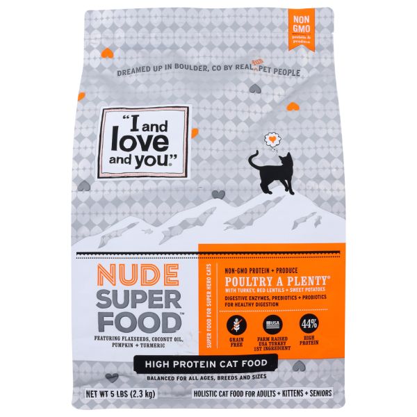 I&LOVE&YOU: Nude Food Poultry a Plenty Cat Food, 5 lb