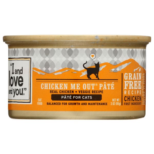I&LOVE&YOU: Chicken Me Out Pate Wet Canned Cat Food, 3 oz
