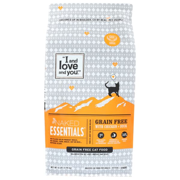 I&LOVE&YOU: Naked Essentials Chicken & Duck Cat Food, 11 lb