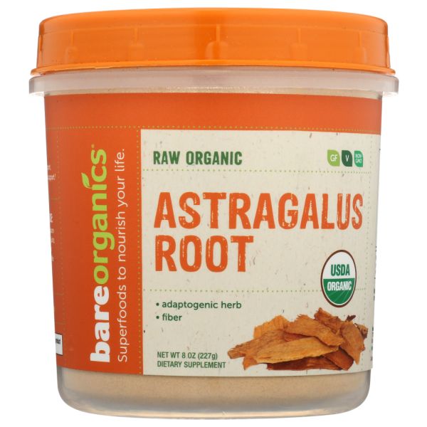 BAREORGANICS: Astragalus Root Pwdr Org, 8 oz