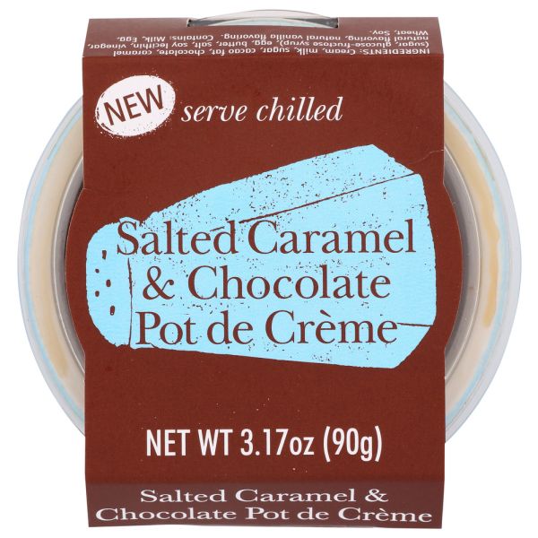 POTS & CO: Salted Caramel & Chocolate Pot de Crème, 3.17 oz