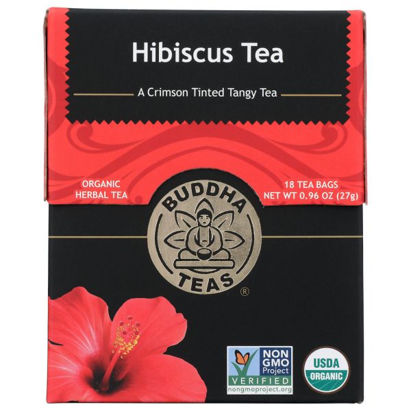 BUDDHA TEAS: Hibiscus Tea, 18 bag