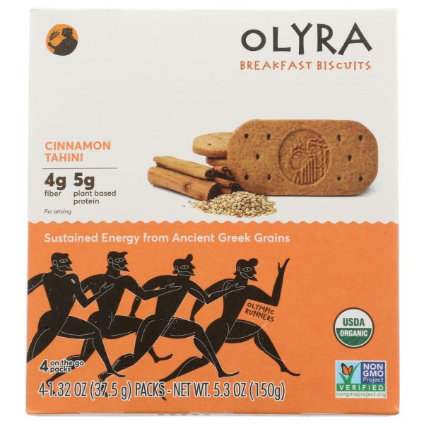 OLYRA: Breakfast Biscuits Cinnamon Tahini, 5.3 oz