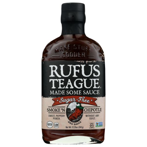 RUFUS TEAGUE: Smoke N Chipotle Sugar Free, 12 oz