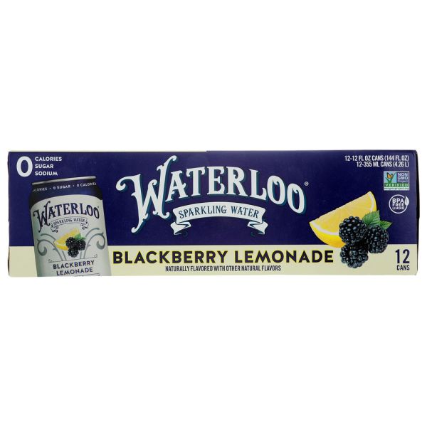 WATERLOO SPARKLING WATER: Blackberry Lemonade Sparkling Water 12Pk, 144 fo