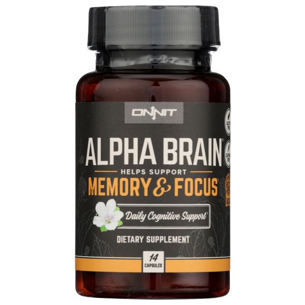 ONNIT: Alpha Brain Memory & Focus Dietary Supplement, 14 cp