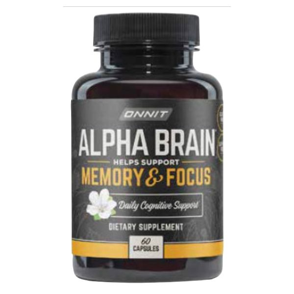 ONNIT: Alpha Brain Memory & Focus Dietary Supplement, 60 cp