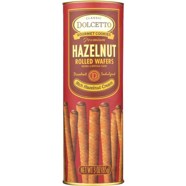 DOLCETTO: Wafer Roll Hazelnut, 3 oz