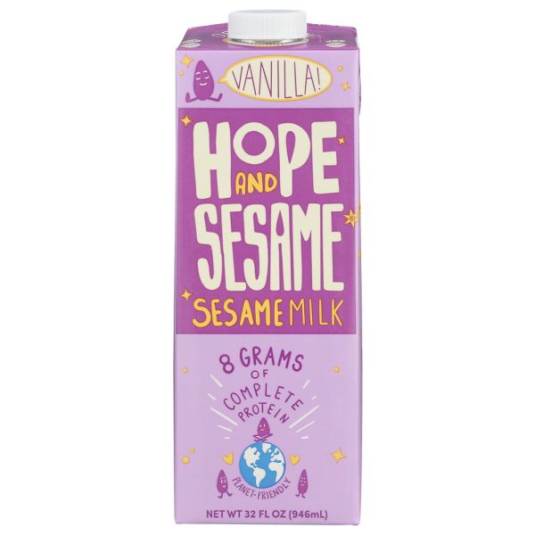 HOPE AND SESAME: Milk Vanilla Sesame, 32 oz