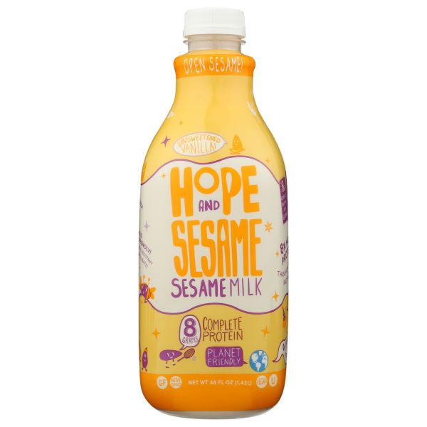HOPE AND SESAME: Milk Sesame Unswt Vanilla, 48 fo