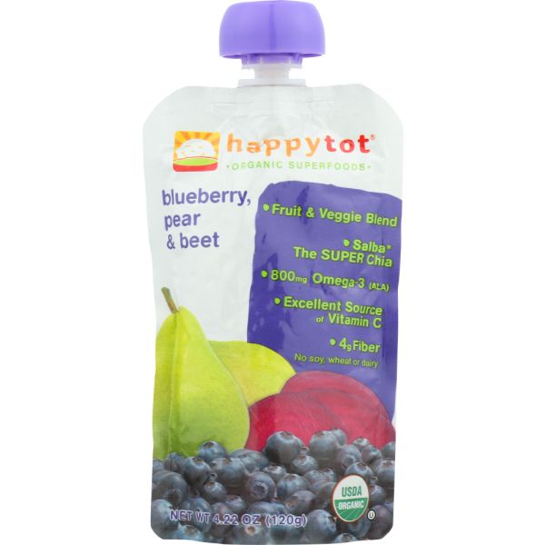 HAPPY BABY: Superfoods Pears, Blueberries And Beets, 4.22 oz