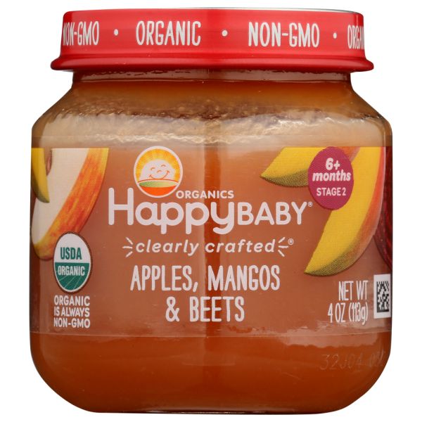 HAPPY BABY: Stage 2 Apple Mango Beet, 4 oz