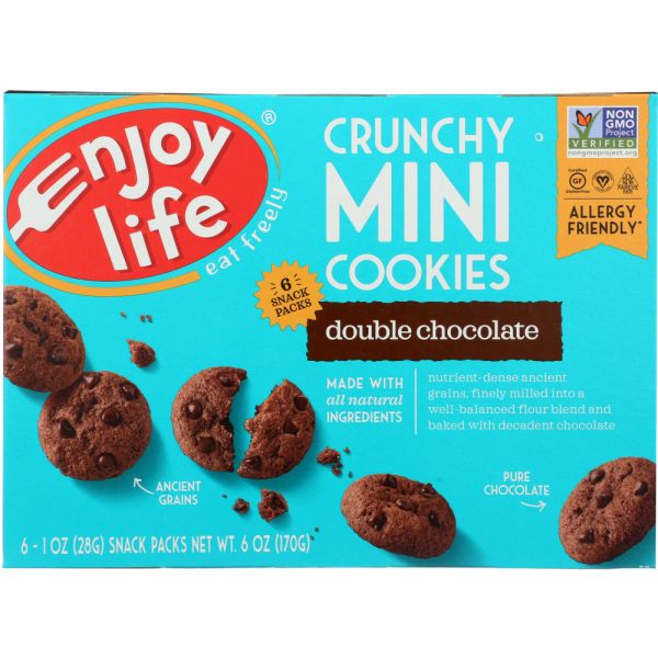ENJOY LIFE: Crunchy Minis Double Chocolate, 6 oz