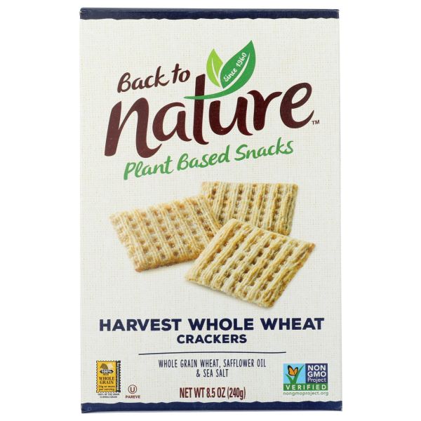 BACK TO NATURE: Harvest Whole Wheat Crackers, 8.5 oz