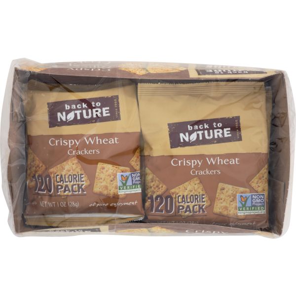 BACK TO NATURE: Grab & Go Crispy Wheat Crackers 8-1oz, 8 oz