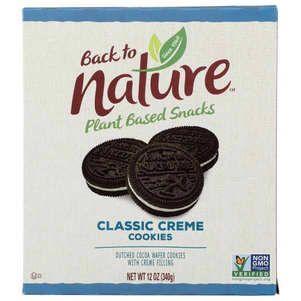 BACK TO NATURE: Classic Sandwich Creme Cookie, 12 oz