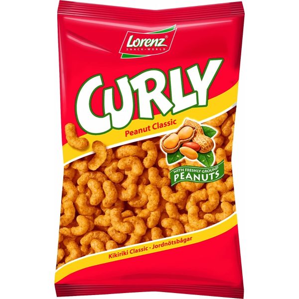 LORENZA: Corn Pufd Pnut Flav Curly, 5.29 oz