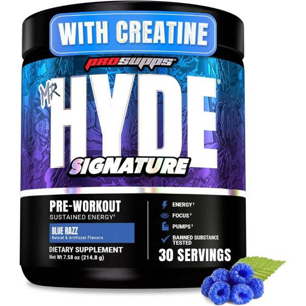 PROSUPPS: Mr Hyde Signature Blue Razz Powder, 7.58 oz