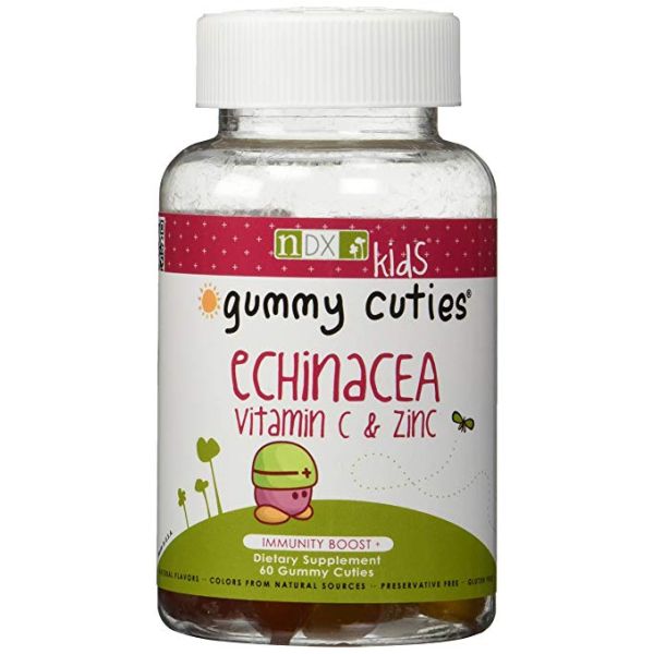 GUMMY CUTIES: Echinacea Vitamin C Zinc Kids, 60 ea