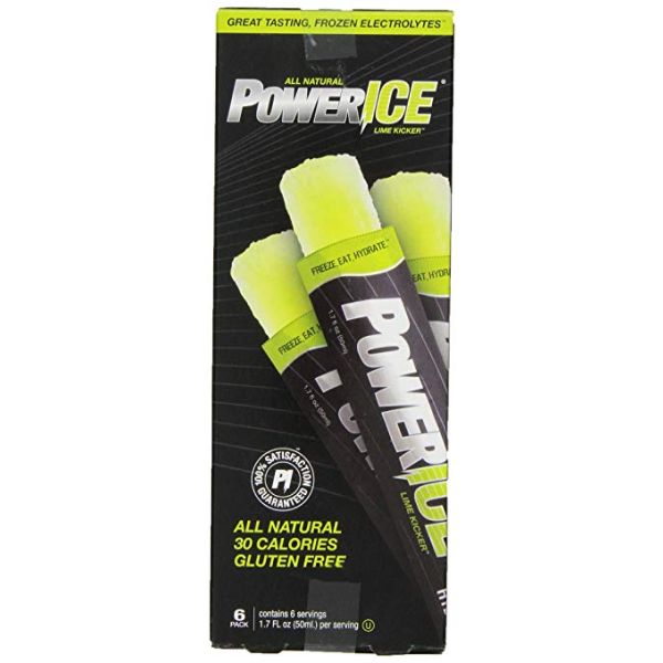 POWERICE: Lime Kicker Electrolyte 6 Bar, 10.2 fo