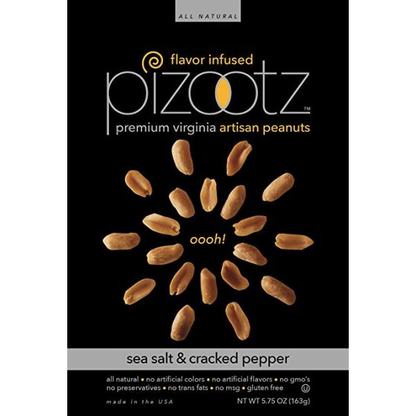 PIZOOTZ FLAVOR INFUSED: Peanut Sea Salt Pepper Infused 5.75 oz