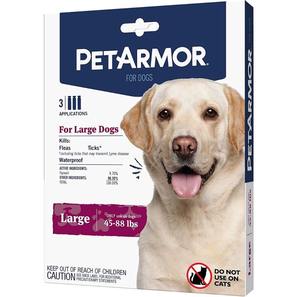 PETARMOR: Drops Ptarm Dog 45-88Lbs, 3 do