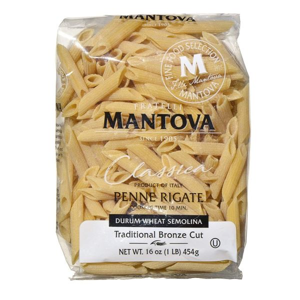 MANTOVA: Pasta Penne Rigate Bronze, 16 oz