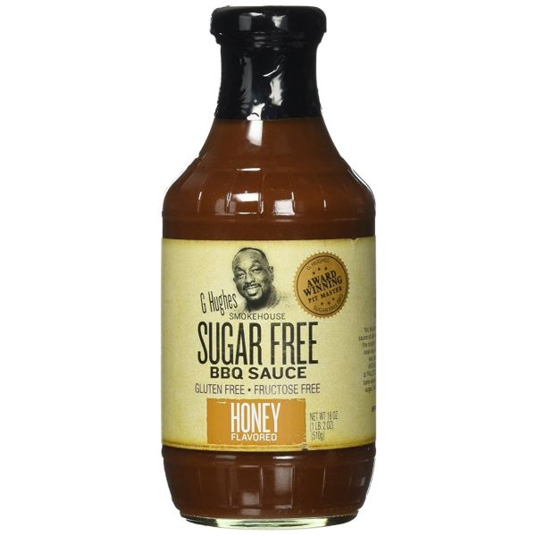 G HUGHES: Sugar Free Barbecue Sauce Honey Flavor, 18 oz