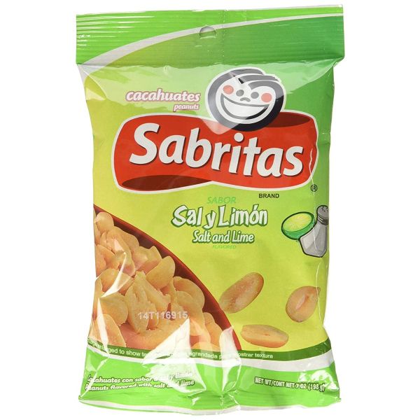 GAMESA: Sabritas Pnut Salt&Lime, 7 oz
