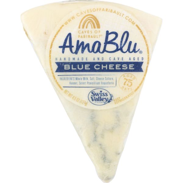 CAVE OF FARIBAULT: Amablu Cheese Wax Wedge, 4.5 oz