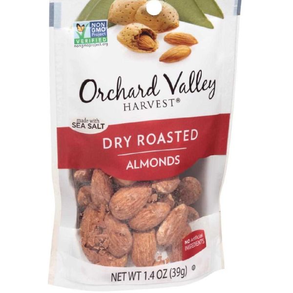 ORCHARD VALLEY HARVEST: Nut Almonds Whole Natural with Sea Salt, 1.4 oz