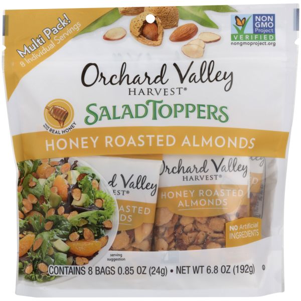 ORCHARD VALLEY HARVEST: Salad Topper Honey Roasted Almond, 6.8 oz