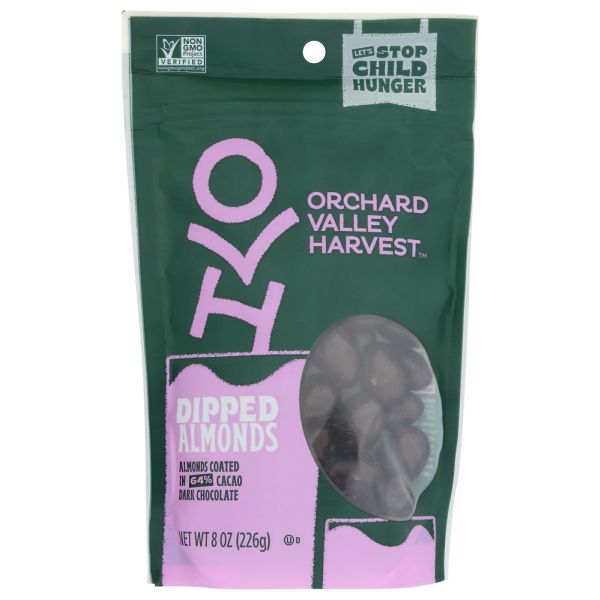 ORCHARD VALLEY HARVEST: Nut Almond Dark Choc, 8 oz